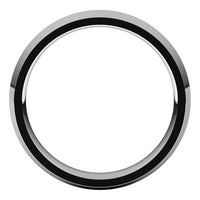 18K White Gold 4 mm Knife Edge Comfort Fit Wedding Band 2