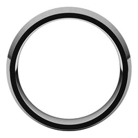 14K White Gold 6 mm Knife Edge Comfort Fit Wedding Band 2