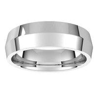 Sterling Silver 6 mm Knife Edge Comfort Fit Wedding Band 3