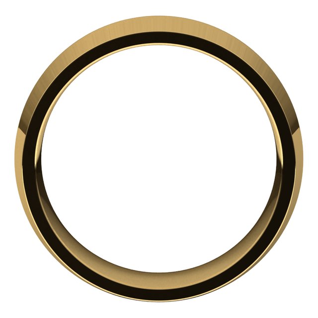 14K Yellow Gold 8 mm Knife Edge Comfort Fit Wedding Band 2