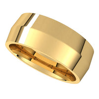 14K Yellow Gold 8 mm Knife Edge Comfort Fit Wedding Band 5