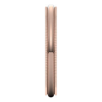 14K Rose Gold 2.5 mm Milgrain Half Round Wedding Band 4
