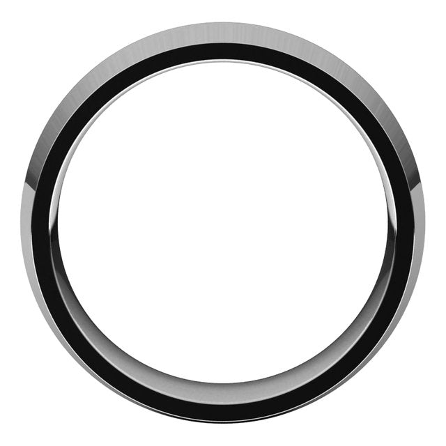 Platinum 7 mm Knife Edge Comfort Fit Wedding Band 2
