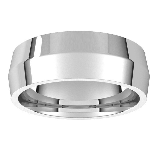 Platinum 7 mm Knife Edge Comfort Fit Wedding Band 3