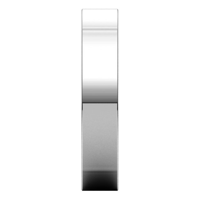 Platinum 4 mm Square Comfort Fit Wedding Band 4