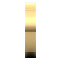 18K Yellow Gold 4 mm Square Comfort Fit Wedding Band 4