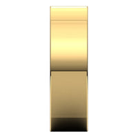 18K Yellow Gold 6 mm Square Comfort Fit Wedding Band 4