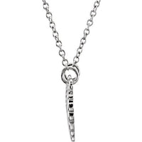 Sterling Silver Angel Wings 16-18" Necklace