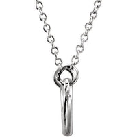 Sterling Silver Double Heart 16-18" Necklace