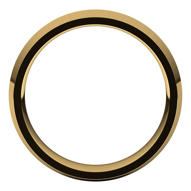 18K Yellow Gold 5 mm Knife Edge Comfort Fit Wedding Band 2