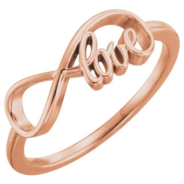 14K Rose Love Infinity-Inspired Ring 1