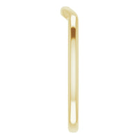 14K Yellow Contour Band 4
