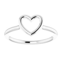 Sterling Silver Heart Ring 3