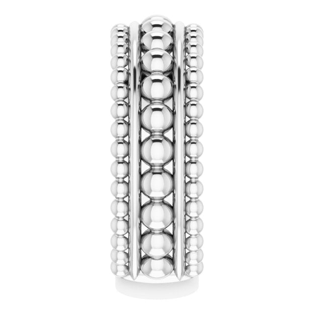Sterling Silver Beaded Ring 4