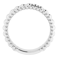 Sterling Silver Beaded Ring 2