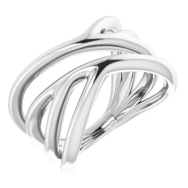 Sterling Silver Negative Space Ring 1