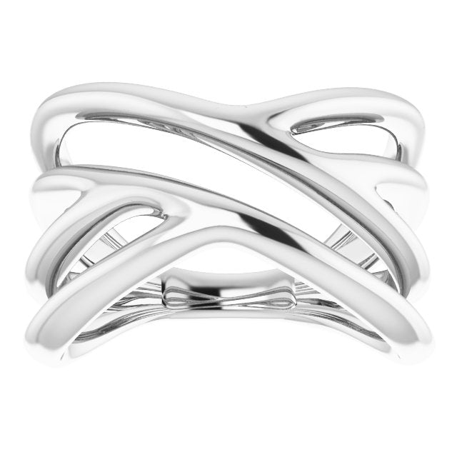 Sterling Silver Negative Space Ring 3