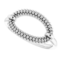 Sterling Silver Beaded Ring 5