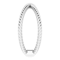 Sterling Silver Criss-Cross Rope Ring 4