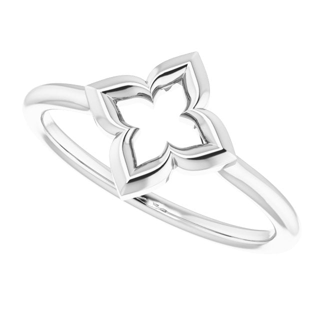 Sterling Silver Clover Ring 5