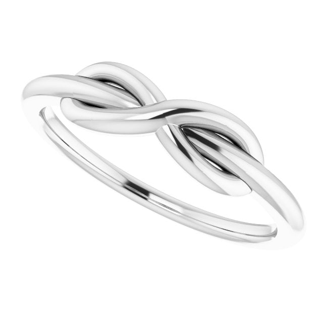 Sterling Silver Infinity-Style Ring 5