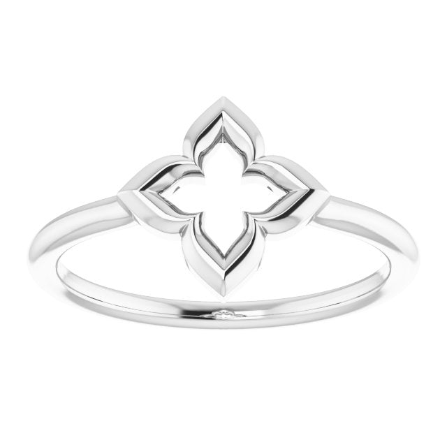 Sterling Silver Clover Ring 3