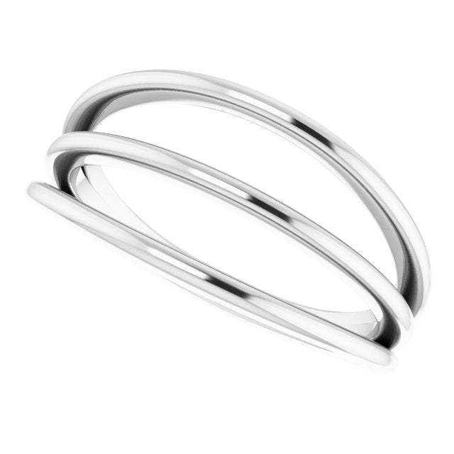 Sterling Silver Negative Space Ring 5