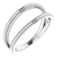 Sterling Silver Negative Space Ring 1