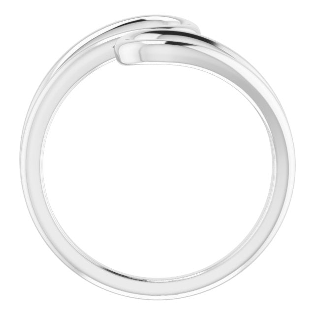 Sterling Silver Loop Bypass Ring 2