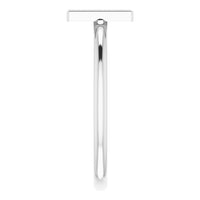 Sterling Silver Initial M Ring 4