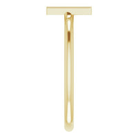 14K Yellow Initial W Ring 4