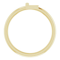 14K Yellow Initial L Ring 2