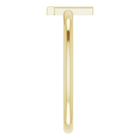 14K Yellow Initial L Ring 4