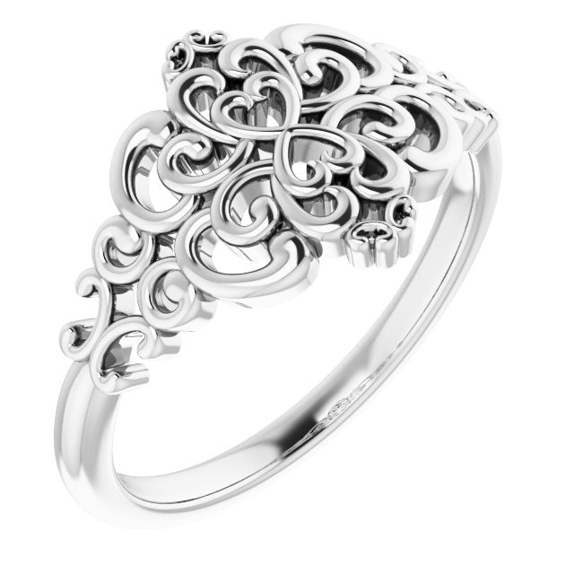 Sterling Silver Vintage-Inspired Ring 1