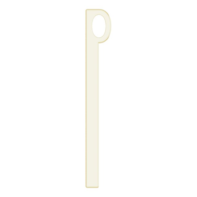 14K Yellow 26.4x2.1 mm Sculptural-Inspired Bar Pendant