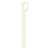 14K Yellow 26.4x2.1 mm Sculptural-Inspired Bar Pendant