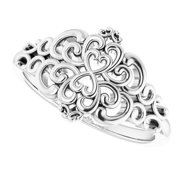 Sterling Silver Vintage-Inspired Ring 5