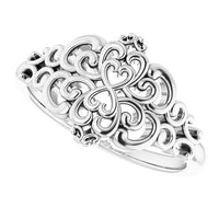 Sterling Silver Vintage-Inspired Ring 5