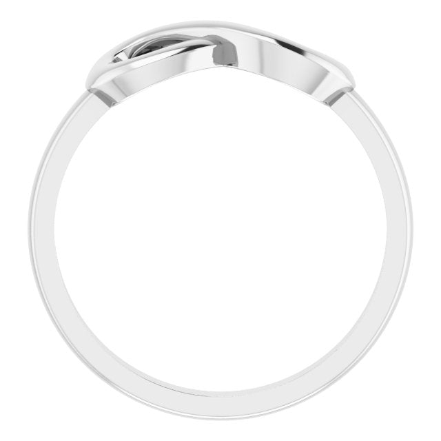Sterling Silver Infinity-Inspired Ring 2