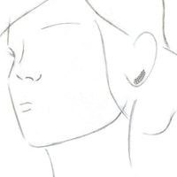 Sterling Silver Petite Leaf Ear Climbers 3
