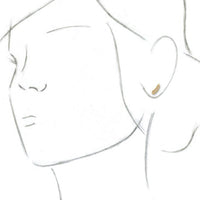 14K Yellow .03 CTW Diamond Leaf Ear Climbers 3