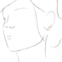 14K Rose Wavy Ear Climbers 3