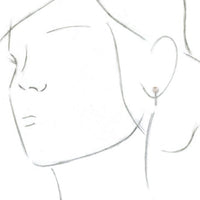 14K White Freshwater Cultured Pearl & 1/6 CTW Diamond Hoop Earrings 3