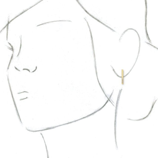 14K Yellow .07 CTW Diamond Geometric Dangle Earrings 3
