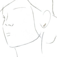 14K Yellow 3/8 CTW Diamond Ear Climbers 3