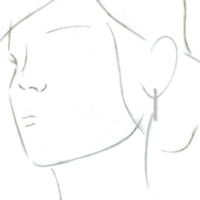 Sterling Silver Sculptural-Inspired Bar Earrings 3