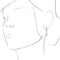 Sterling Silver Sculptural-Inspired Bar Earrings 3