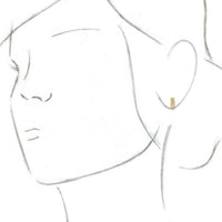 14K Yellow .06 CTW Diamond Bar Earrings 3