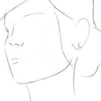 14K Yellow .04 CTW Diamond Single Initial L Earring 2