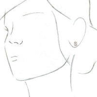 14K Rose .06 CTW Diamond Single Initial S Earring 2